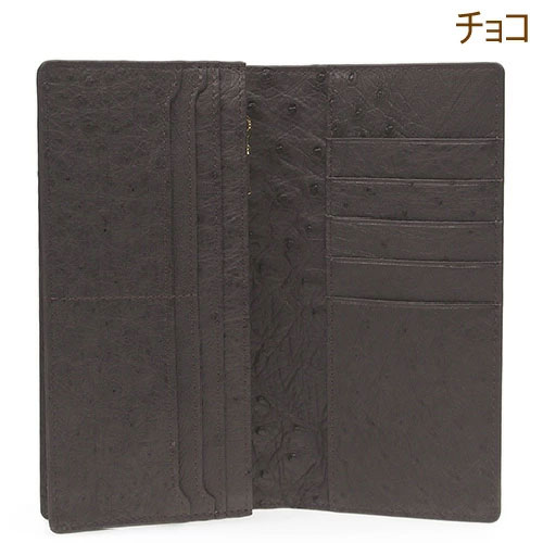 オーストリッチ ウォレットオーガナイザー 長財布 持ち手 JRAタグ付 日本製 sankyo shokai [10%オフクーポン]オーストリッチ レザー