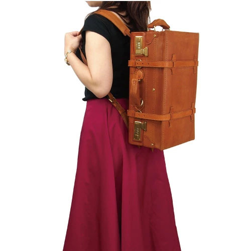 牛革トランクリュック