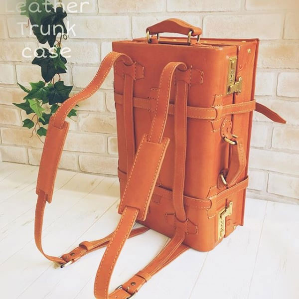 牛革トランクリュック
