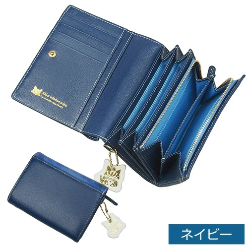 渡辺あきお コンパクト 財布 猫 ネコ