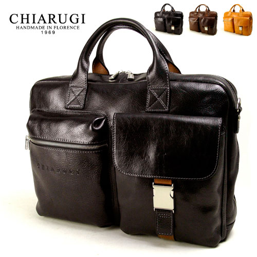 CHIARUGI キアルージ　牛革　ビジネスバッグ　Art.94551