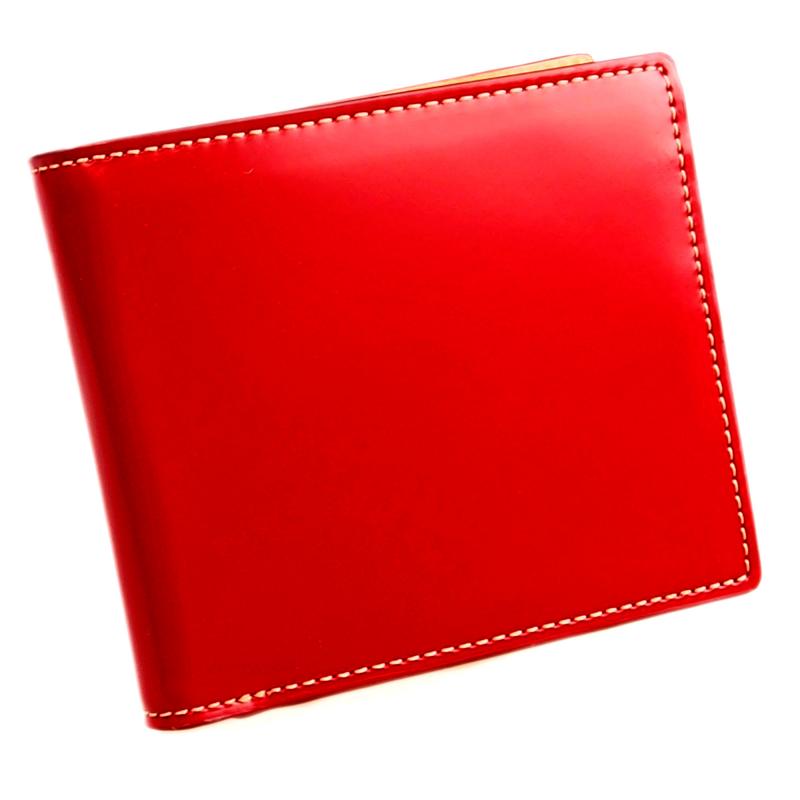 二つ折り財布 |  コードバン  CORDOVAN KW-111 RED レッド