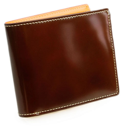 二つ折り財布 |  コードバン  CORDOVAN KW-111 BROWN ブラウン