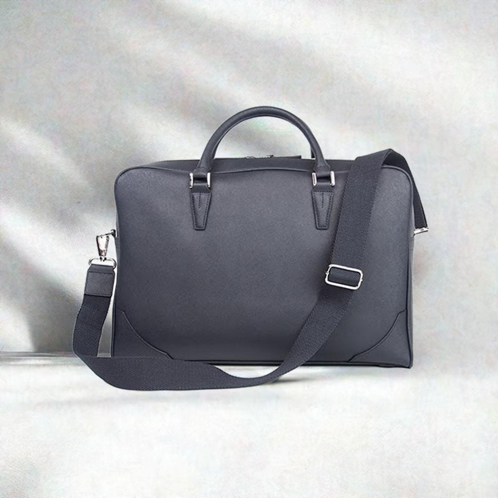 牛革 本革 メンズ 軽量 ビジネスバッグ A4 ショルダーバッグ 2way サフィアーノレザー KAWANO BAG オリジナル 2wayショルダービジネスバッグ