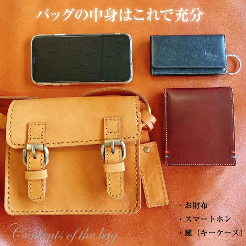 ヌメ革 ショルダーバッグ ポシェット