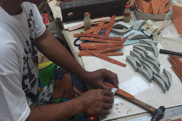 ヌメ革の製作工程