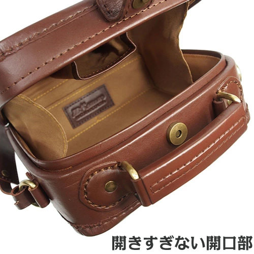 ヌメ革 スクエア型バッグ